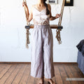 Handmade Linen Culottes: Oversized Raw-Edged Trousers