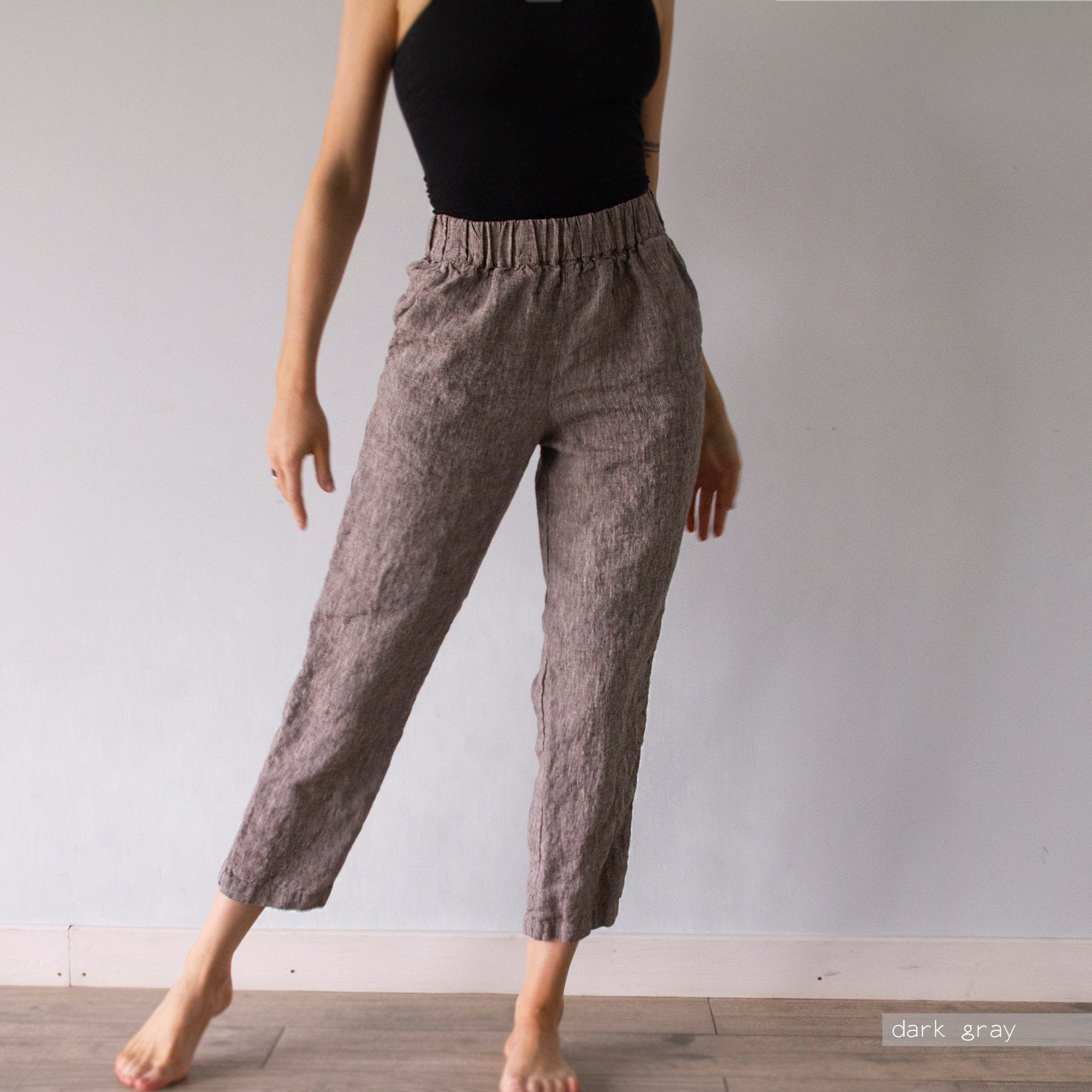 Handmade Linen Trousers: Straight Leg Organic Pants