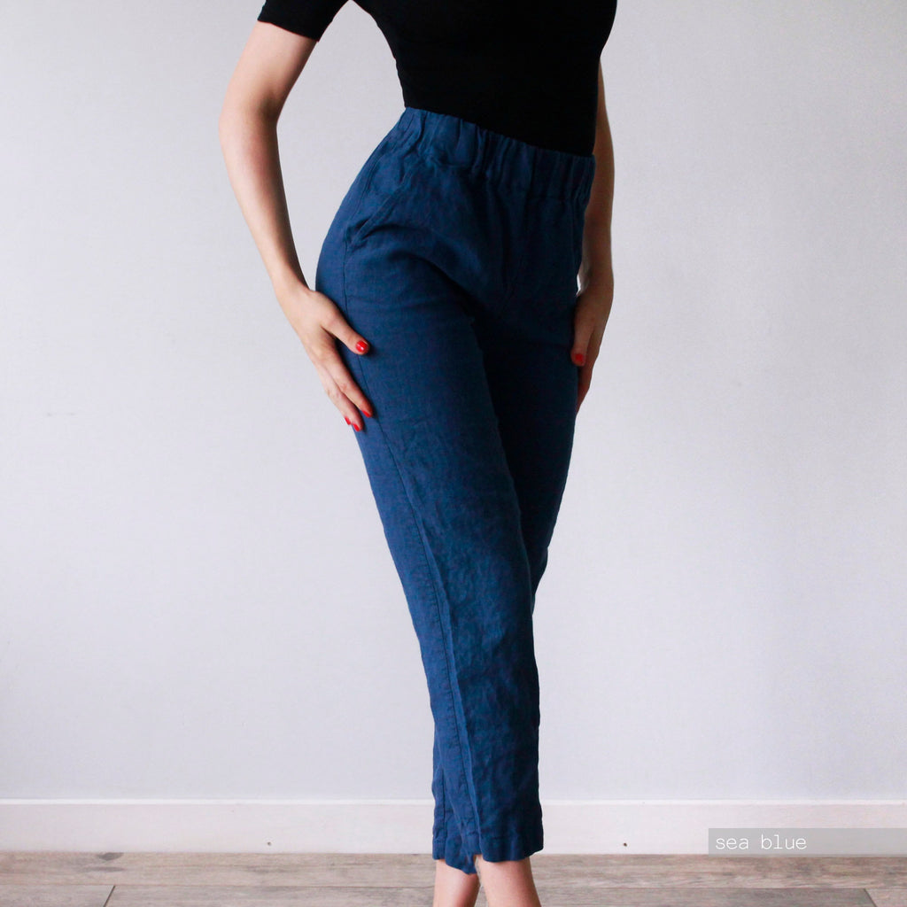 Handmade Linen Pants Women: Oversized Organic Trousers