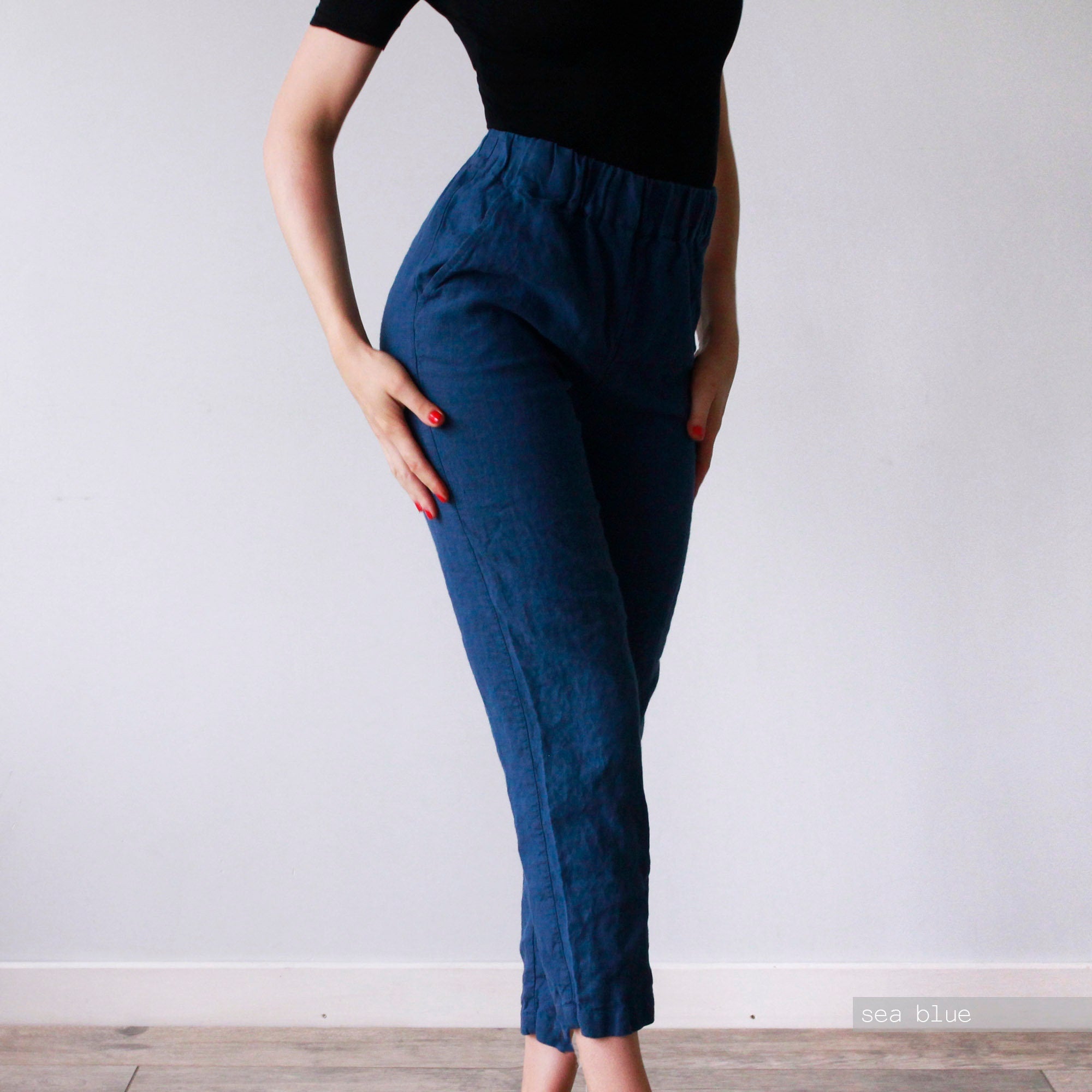Handmade Linen Pants Women: Oversized Organic Trousers