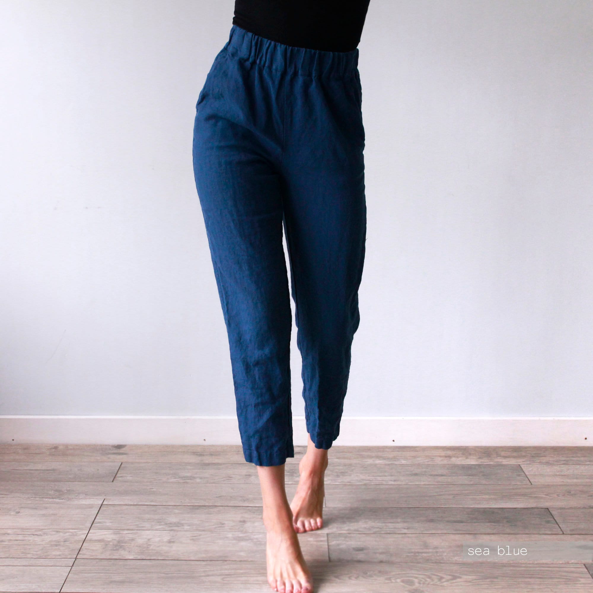Handmade Linen Trousers: Straight Leg Organic Pants