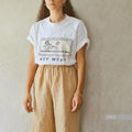 Wide Linen Culottes: Handmade Soft Relaxed Fit Pants