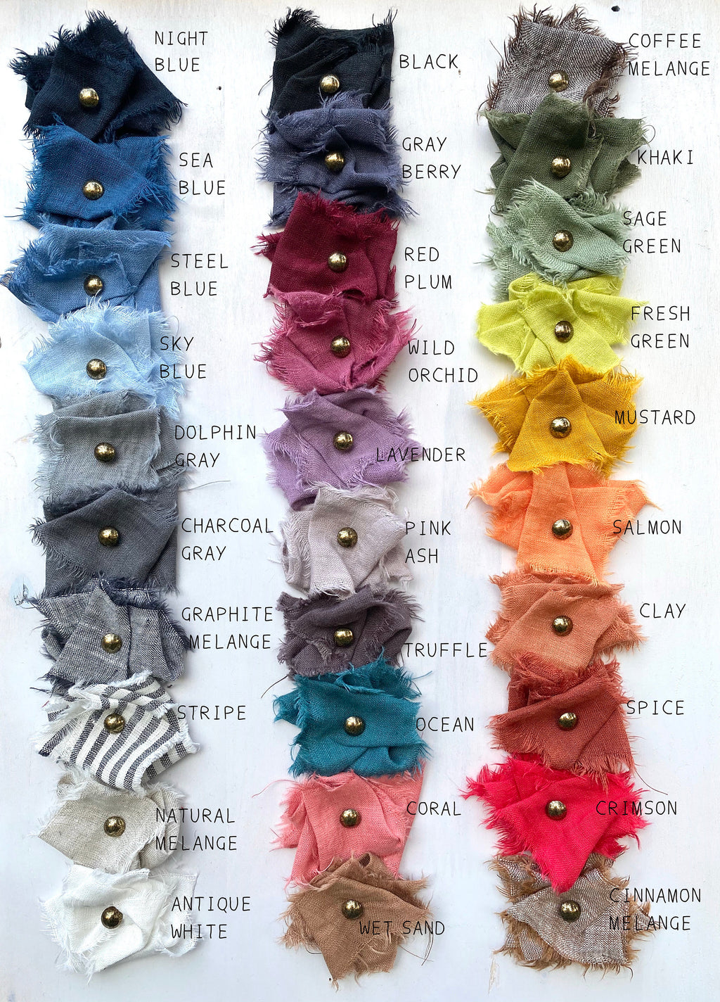Handmade Linen Pants: Striped Wide Leg Trousers